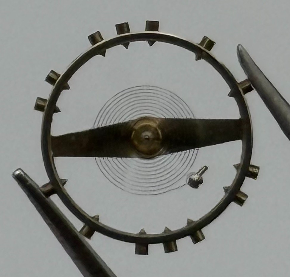 UT 721 N Unitas Balance Wheel Complete Spring 10½-11½’’’ 199/560 Watch Parts NOS