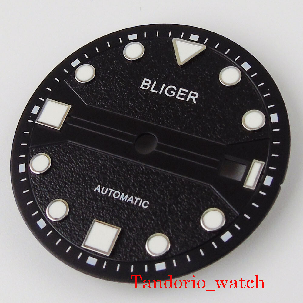 31mm super luminous automatic watch dial fit miyota 8215 mingzhu 2813 watch part