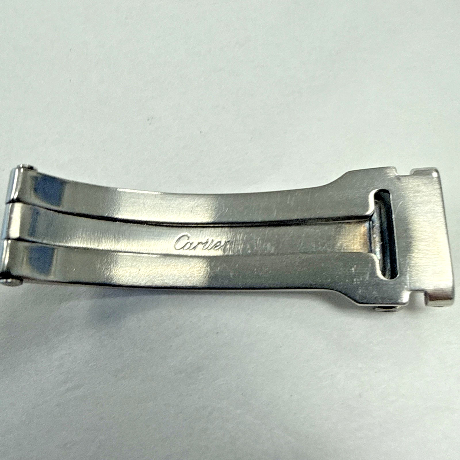 Cartier Stainless Bracelet Steel Folding Deployment Clasp Buckle 13.2mm e12163