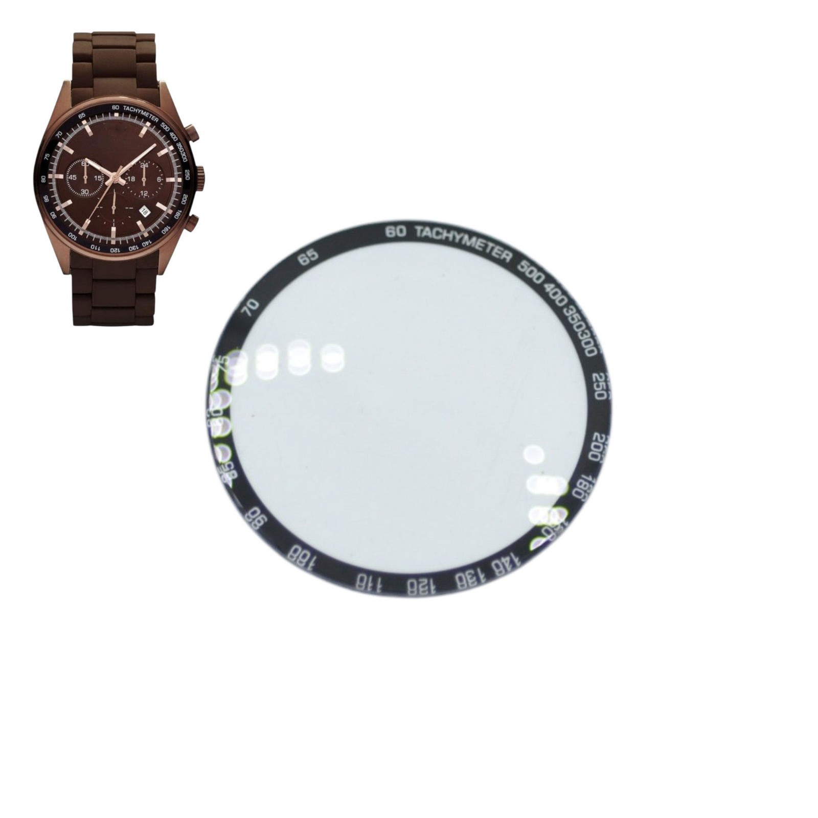 AR5982 Black Frame Watch Crystal For Emporio Armani