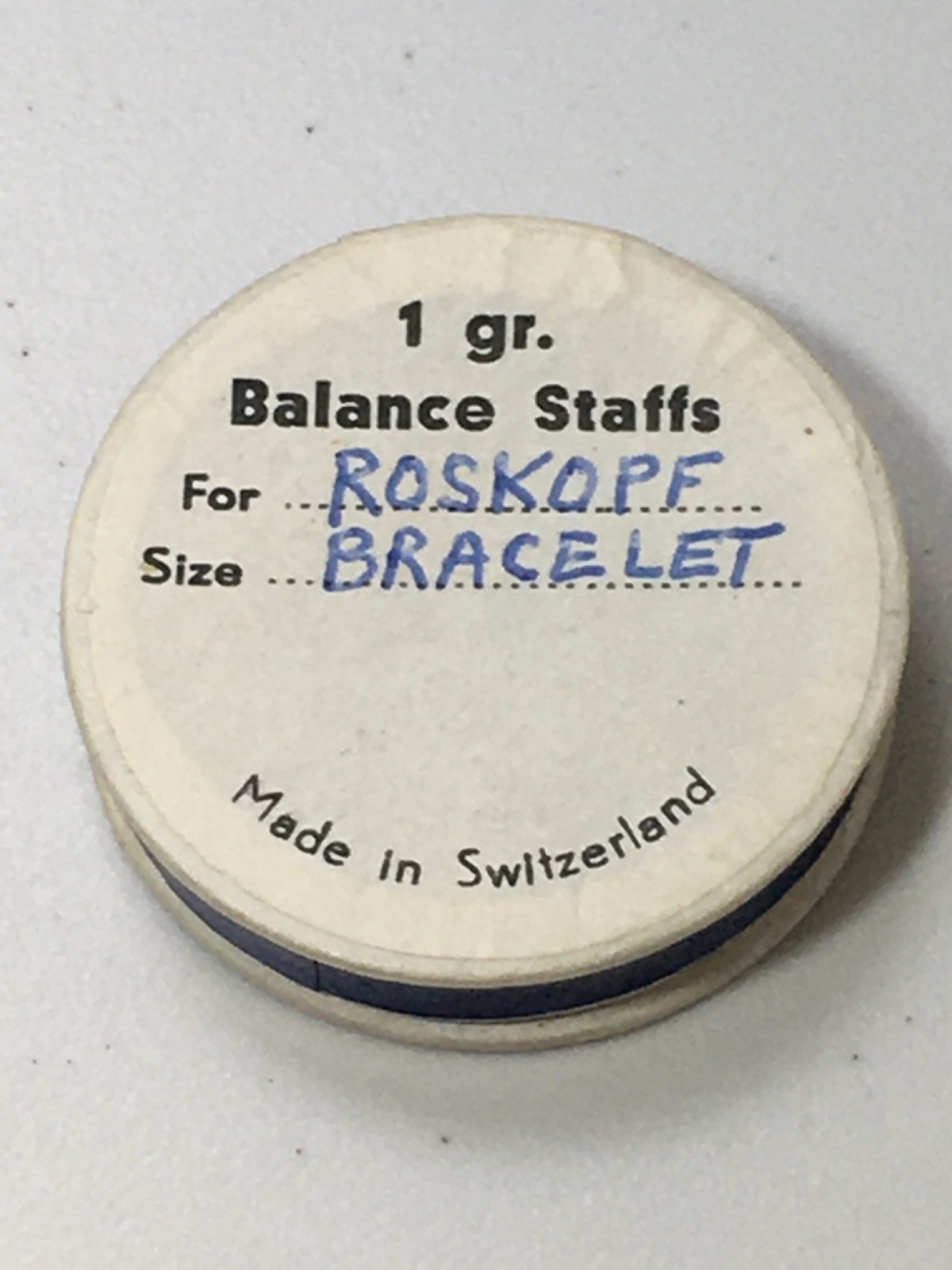 Wrist Watch Parts Balance Staff Assortment Roskopf New Old Stock Swiss Made