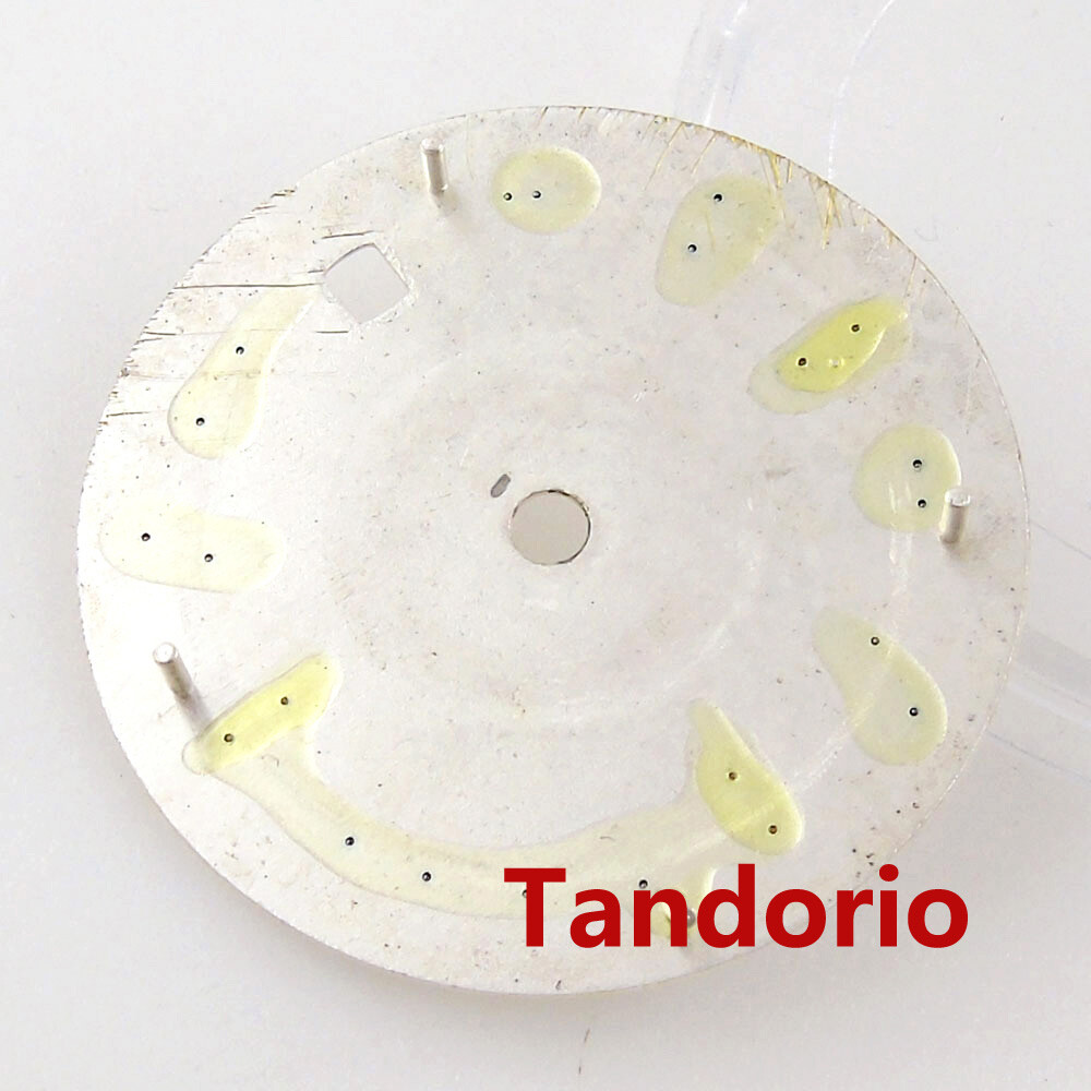 29mm White Watch Dial Luminous for NH35A MIYOTA ETA2824 PT5000 Roman Number Mark