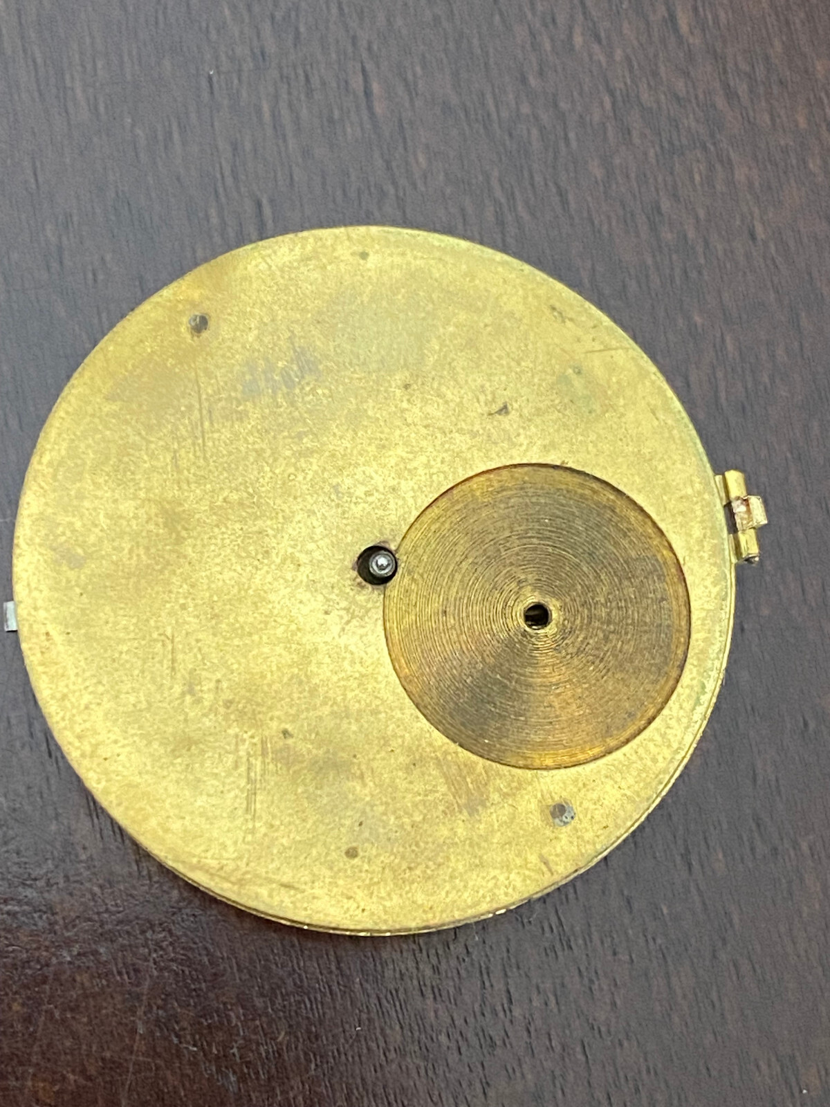 VINTAGE 38.42MM LONDON POCKET WATCH MOVEMENT, RUNS, NO DIAL