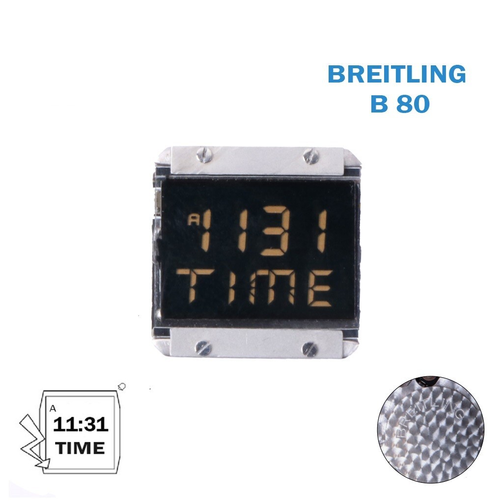 BREITLING B80 Swiss Movement, Digital Display, UTC, Flight-Time, Chronograph.