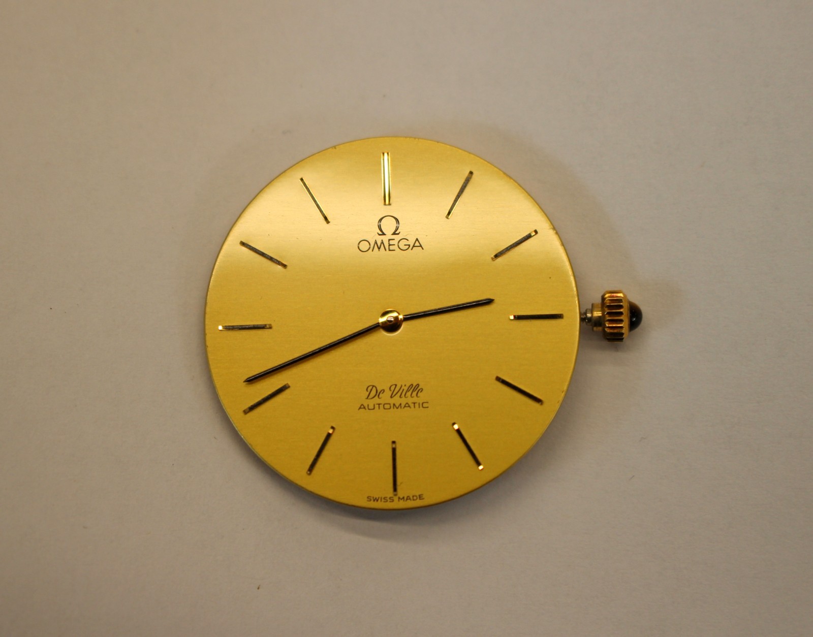 Omega 711 Automatic Movement 24 J 2 Adj De Ville Dial TIGER EYE Crown parts