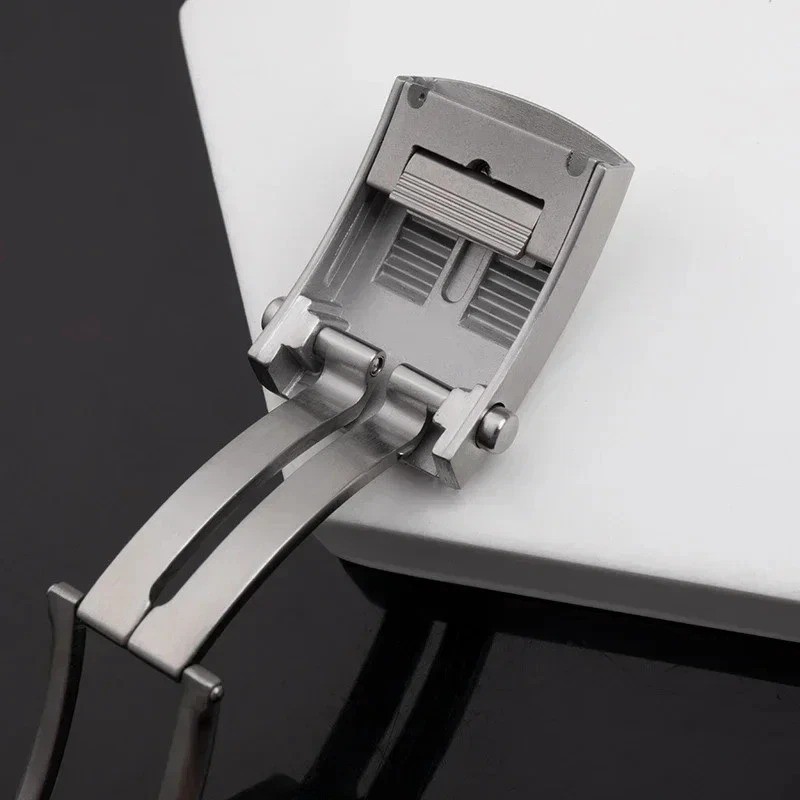 18 20mm Slider Glide Folding Buckle Deployment Clasp Fits Breitling Watch Band