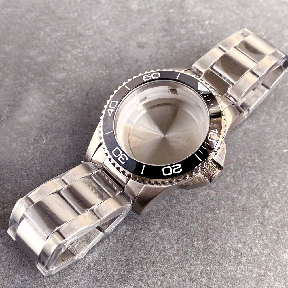 Stainless Steel 41mm for Conkas Men Watch Case fit NH35 Sapphire 32.4mm Dial Set