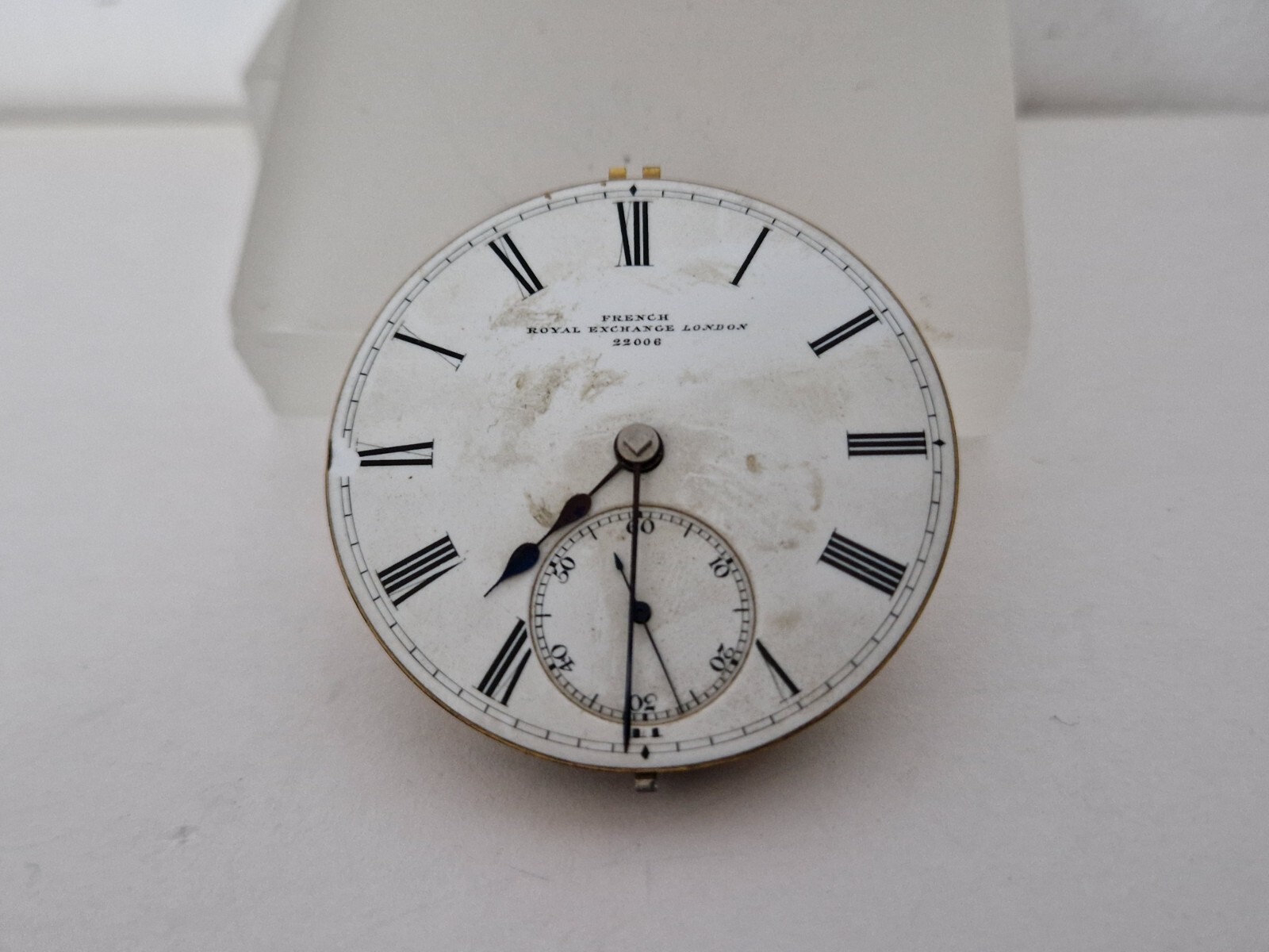 French Royal Exchange London 22006 Key Wind-Pocket Watch Movement
