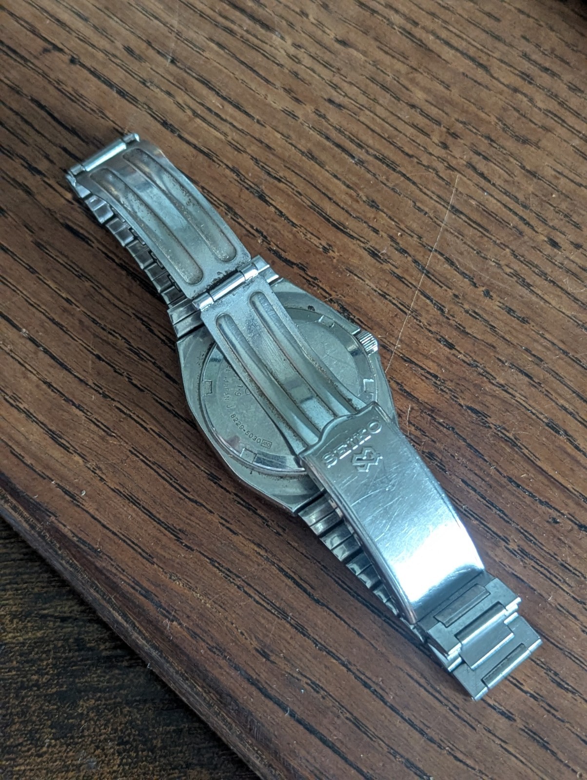 Seiko 8229-5030 Sports Watch Case/Dial/Hands for Parts / Project #S676