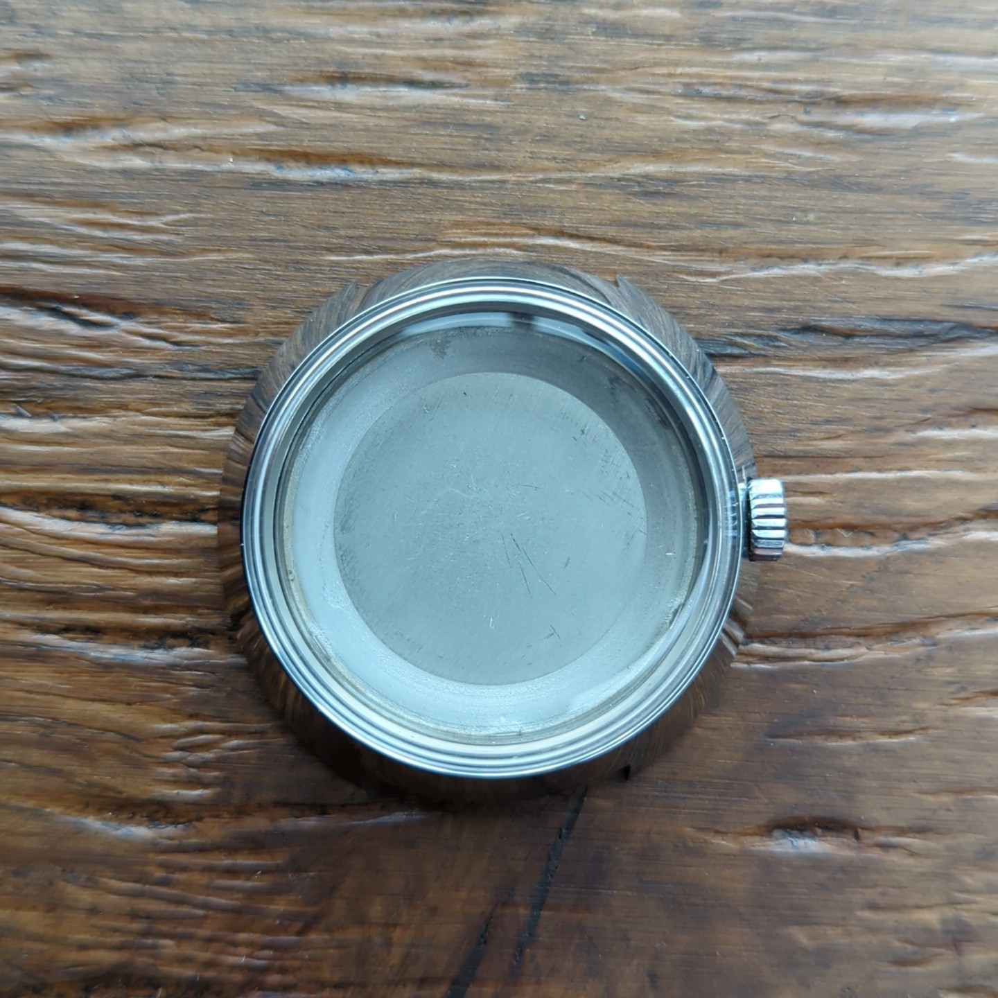 1960s Swiss NOS Waterproof Helmet Watch Case 38mm For Watchmaking (Ref:Wi)