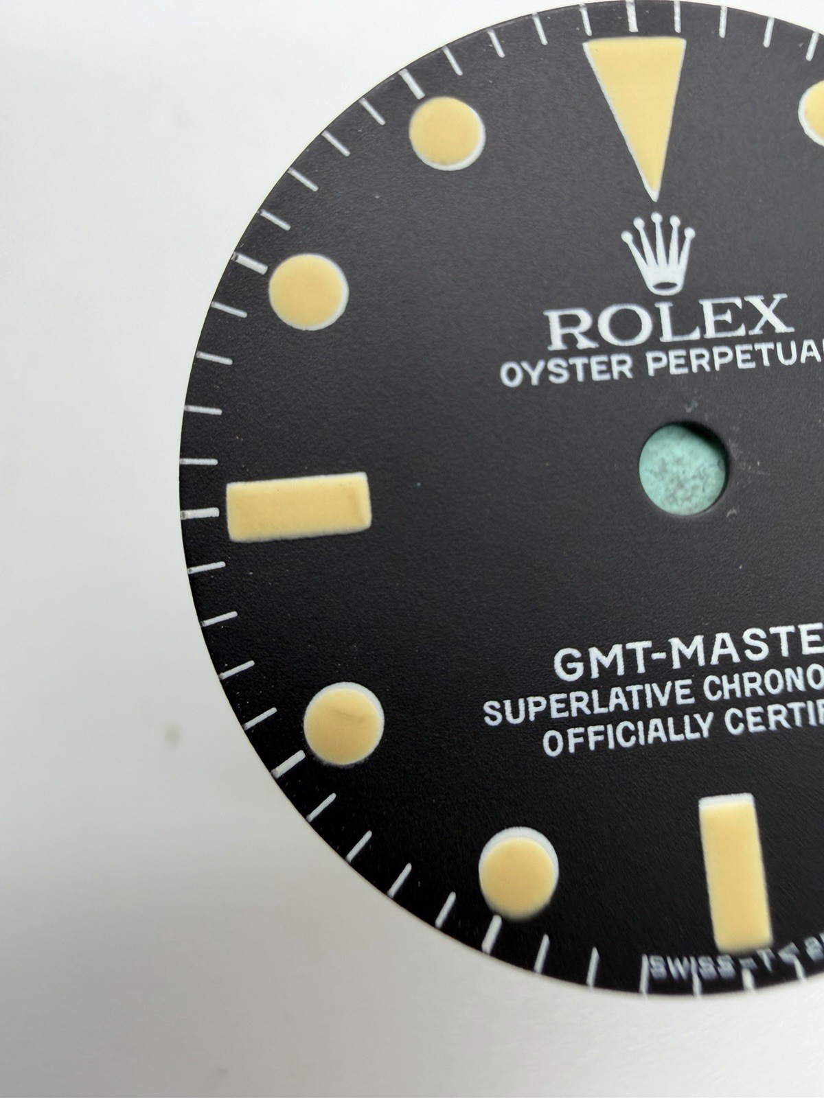 Original Rolex 1675 GMT Dial BLACK MATTE TRITIUM, SERVICE TYPE, Mint