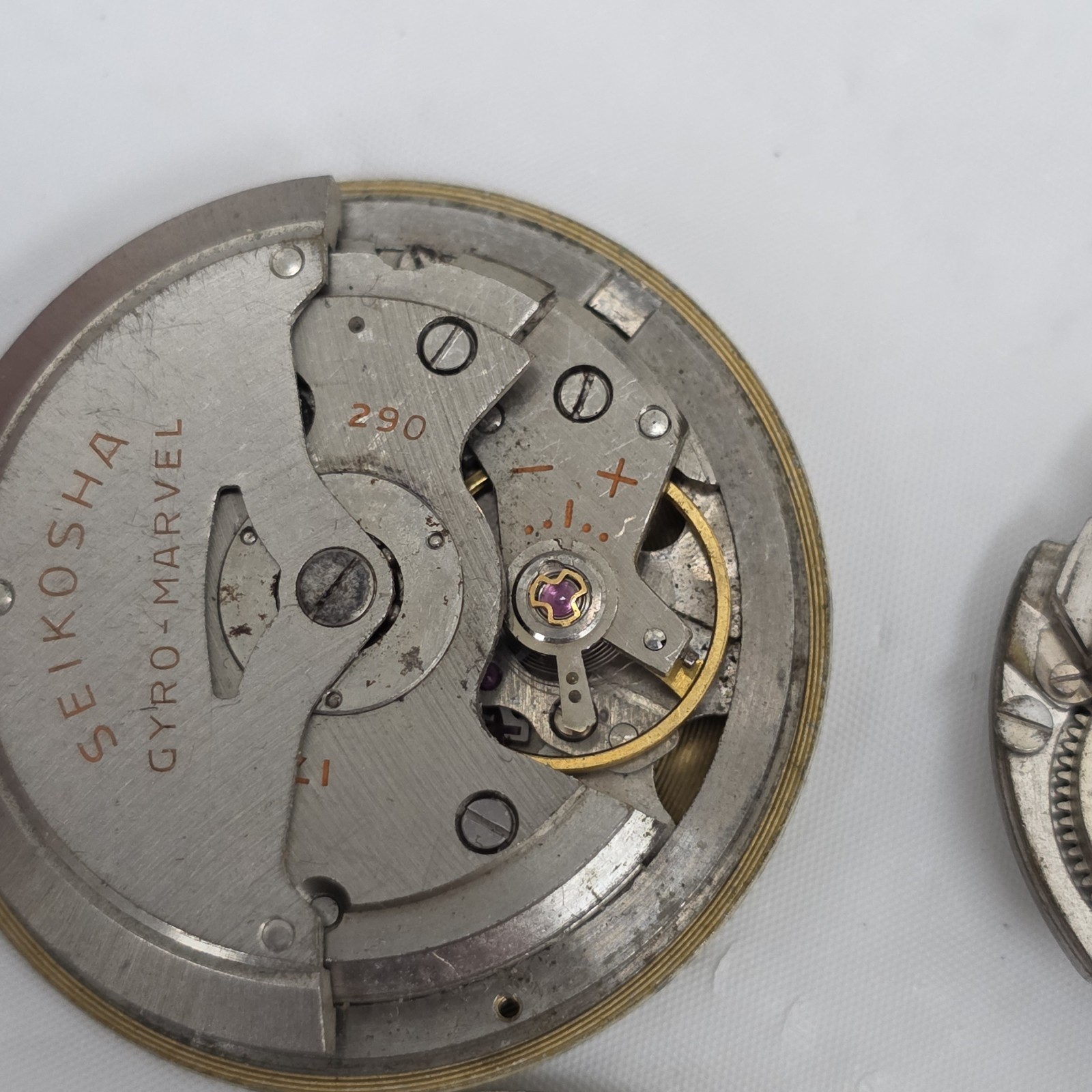 4 Seiko Movement Seikosha & Gyro Marvel Automatic Vintage Japan Parts/Repair