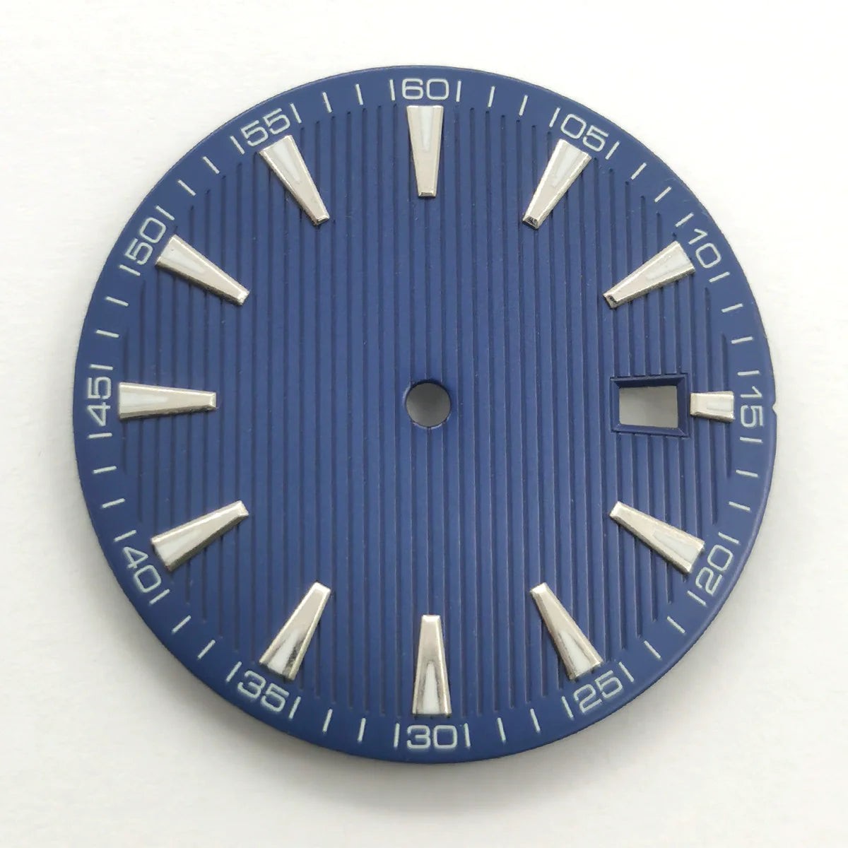 Blue 33.5mm No Logo Watch Dial For ETA2824 2836 Movement Green Lume