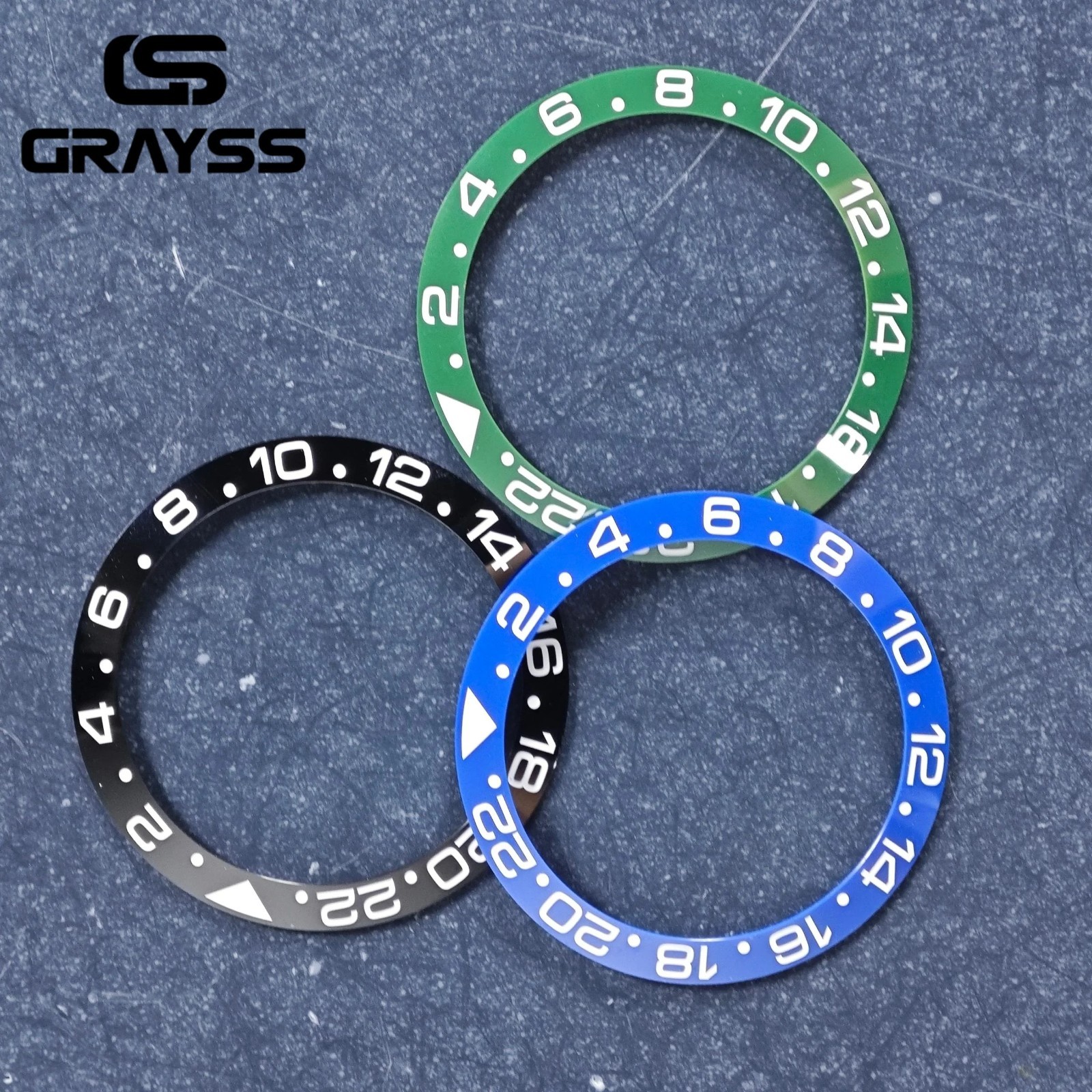 38mm Watch Bezel Insert 30.5mm Ceramic Aluminum Diver Ring Replacement Mod
