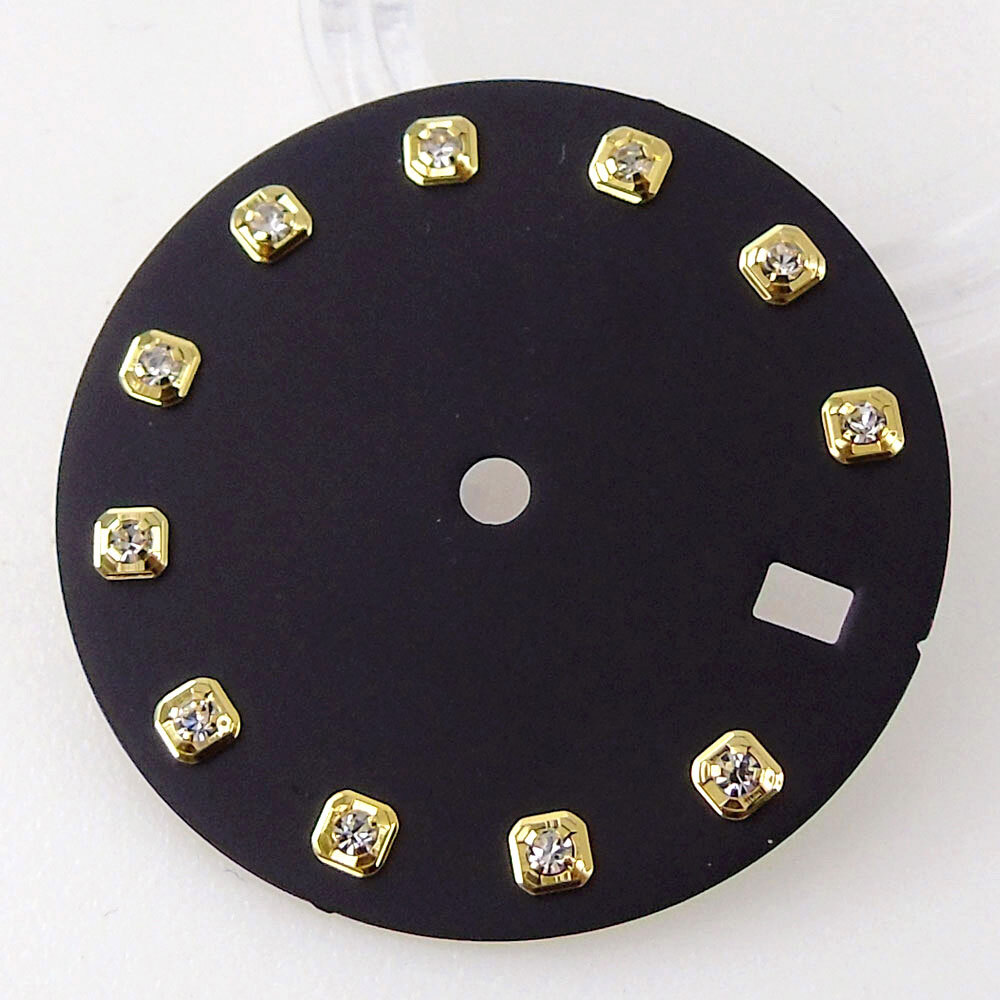 29mm Multicolor Gradient/Sunburst Watch Dial Diamond Indices Fit NH35A Movement