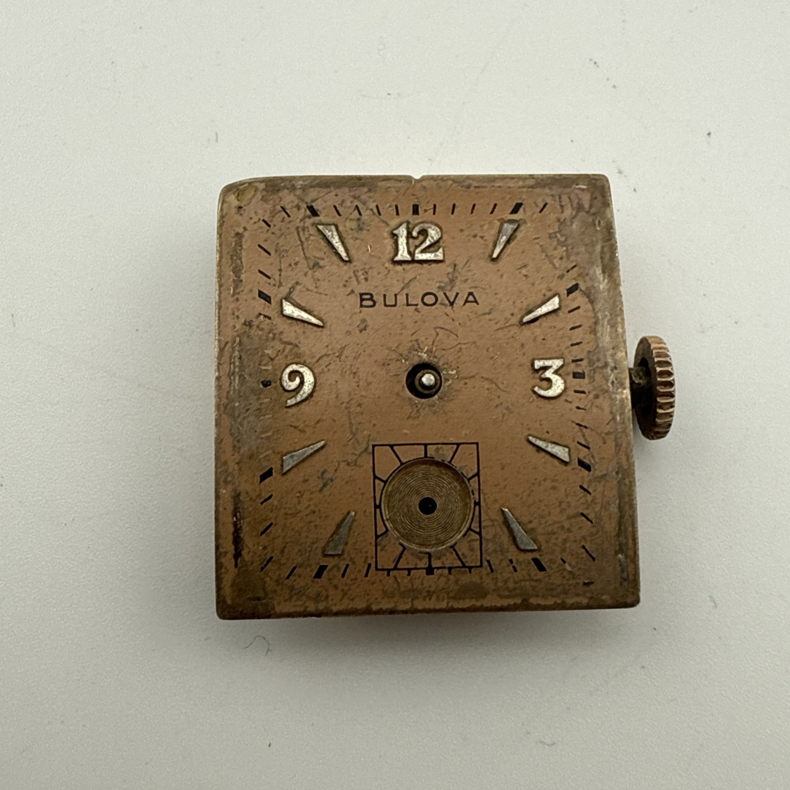 Bulova 8AE 21j Mechanical Watch Movement- For Repair / Parts