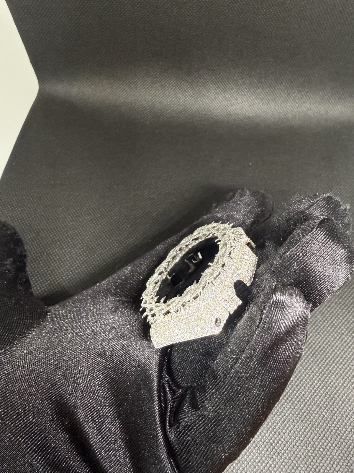 VVS Moissanite Iced Bezel For Casio G Shock GA-2100 Silver Spike Bust Down