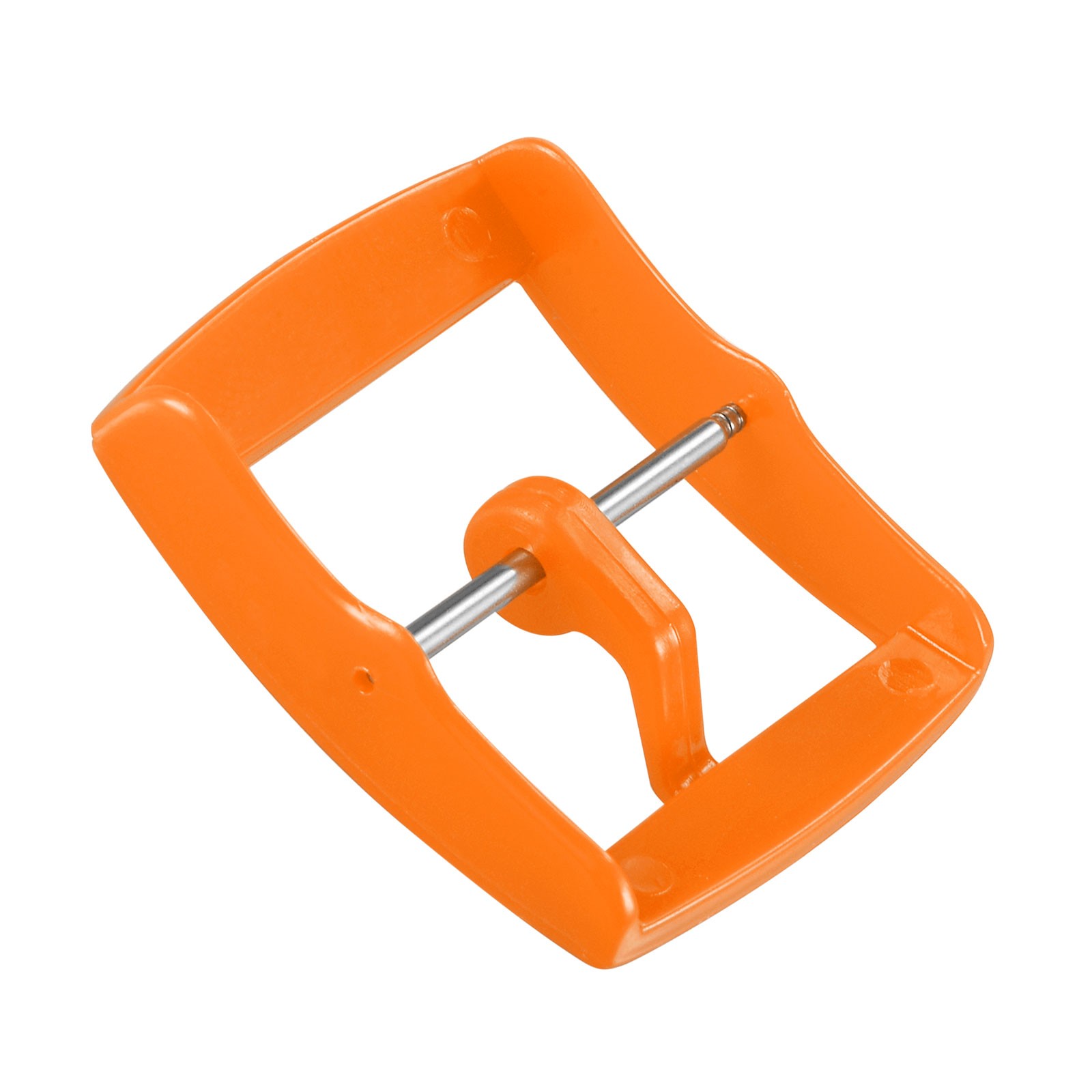 Watch Strap Clasp Plastic Buckle for 20mm Width Watch Bands Orange, 2 Pcs