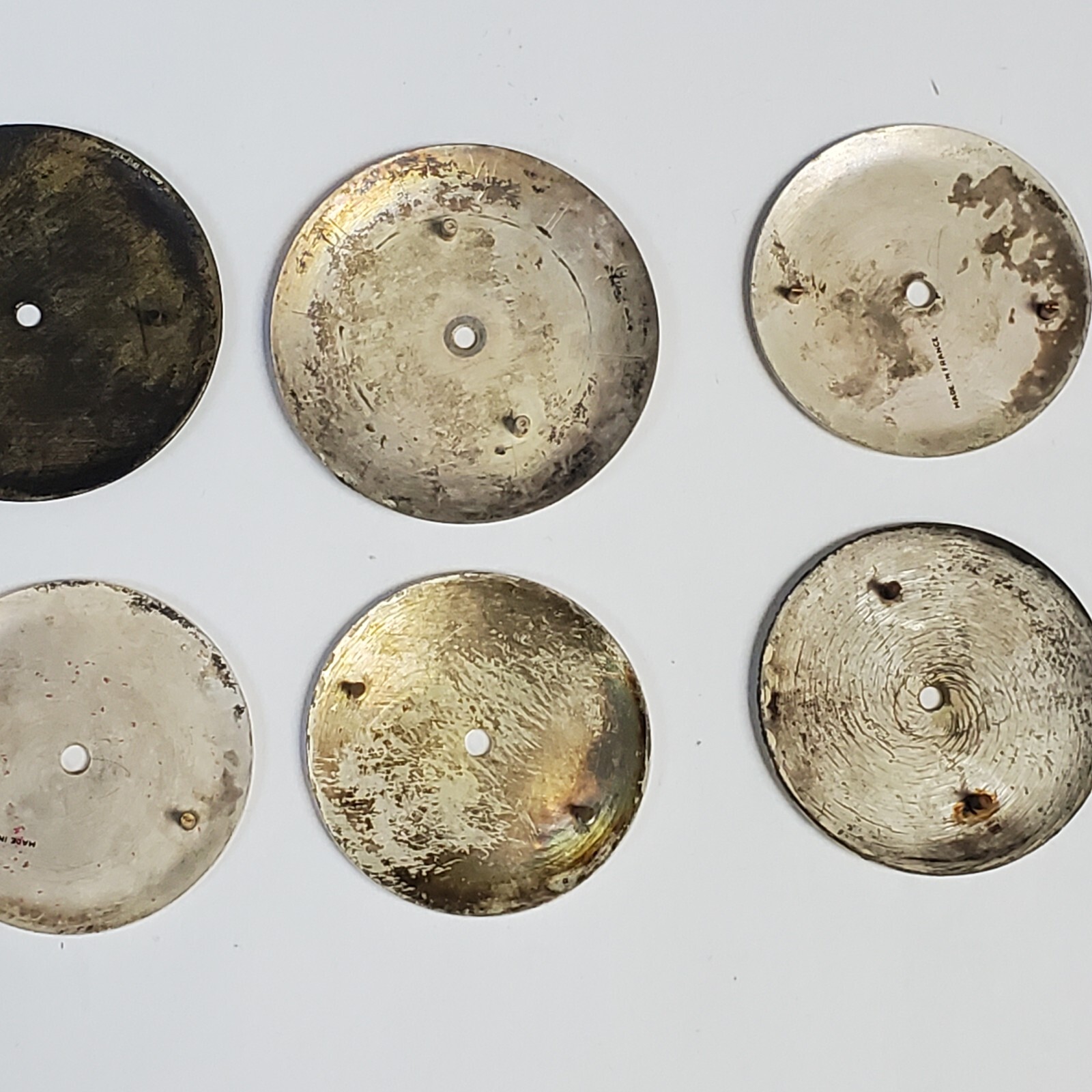 LOT OF 10+ USED/NEW WRIST WATCH DIALS LUCERNE,ELOGA,HILTON,ELGIN,PARIS