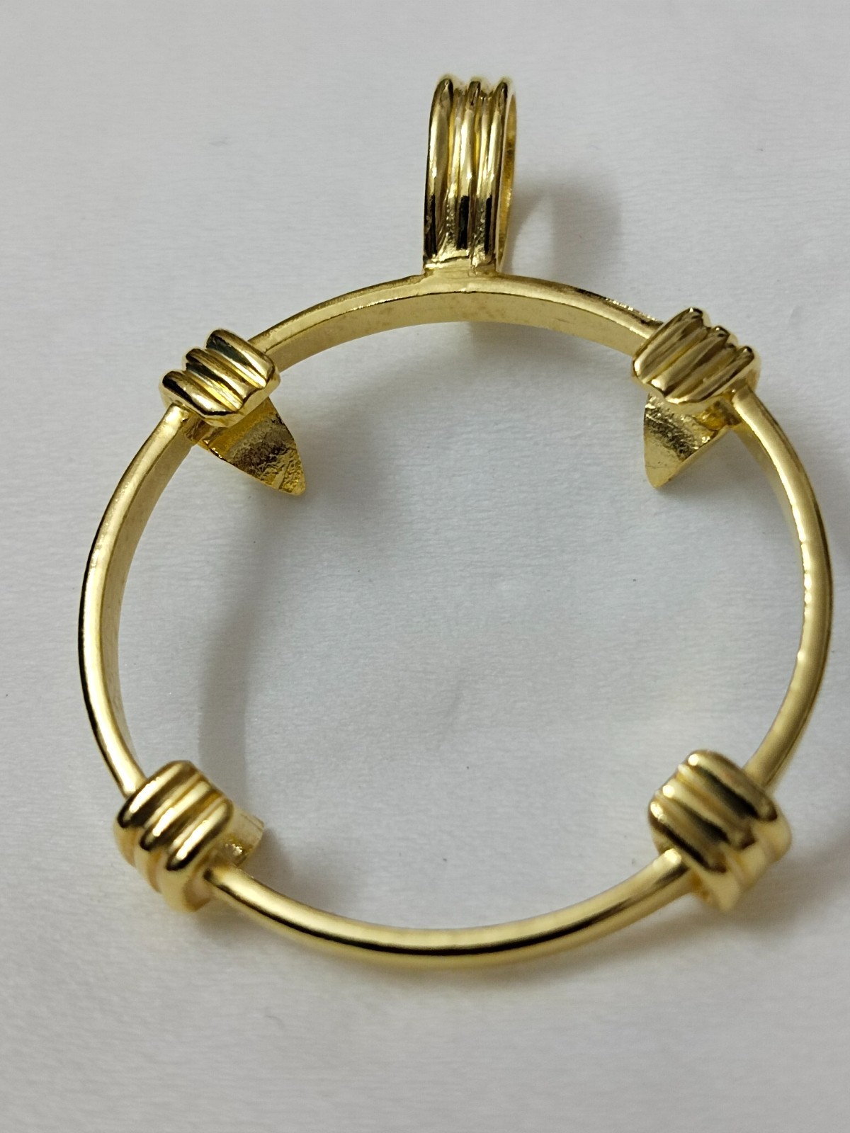 925 Sterling Silver Round Bezel Pendant: Coin Connector, Jewelry Making