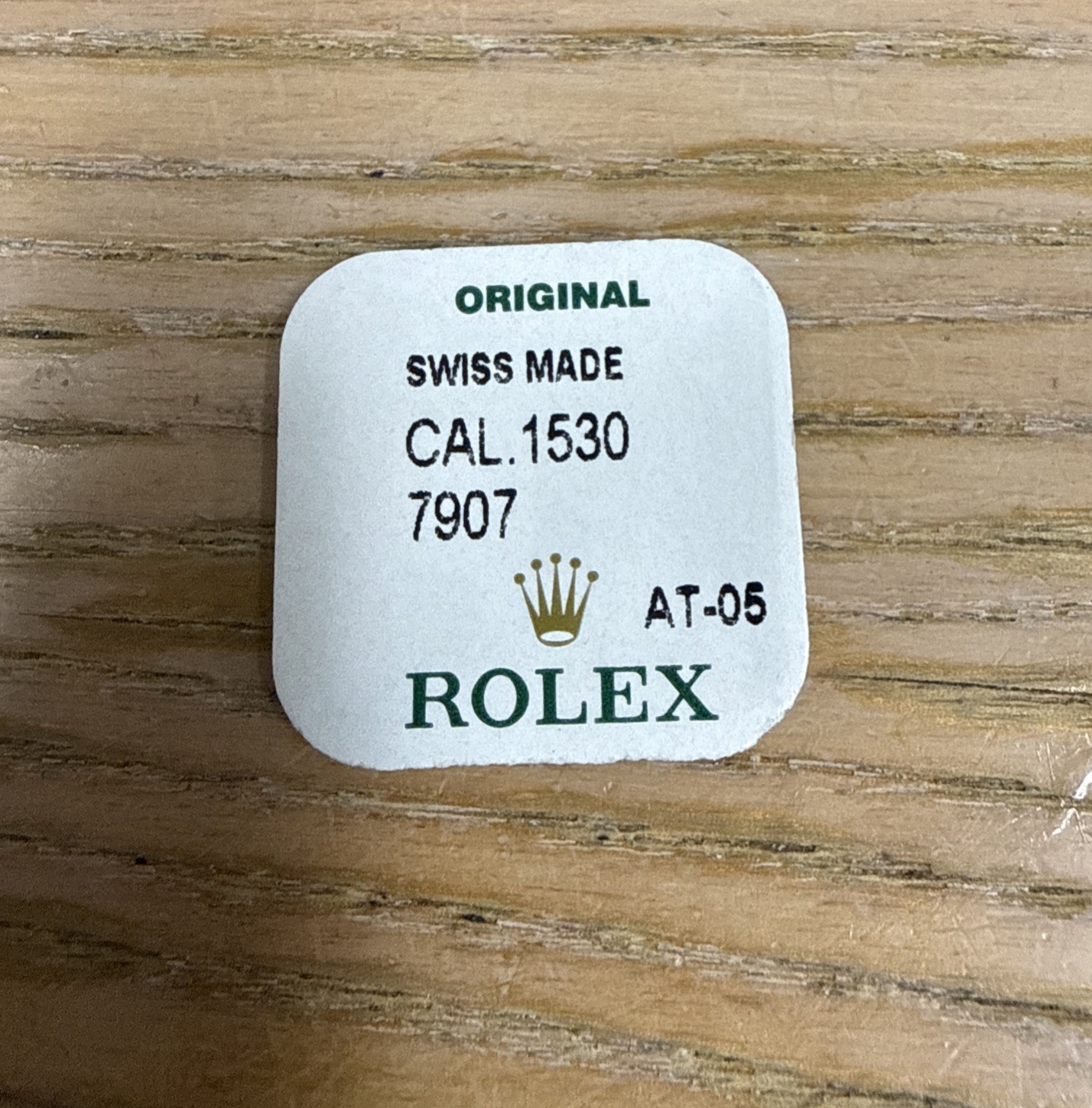Rolex 1530 7907 Upper Rotor Jewel SEALED/NEW 3 PC Package