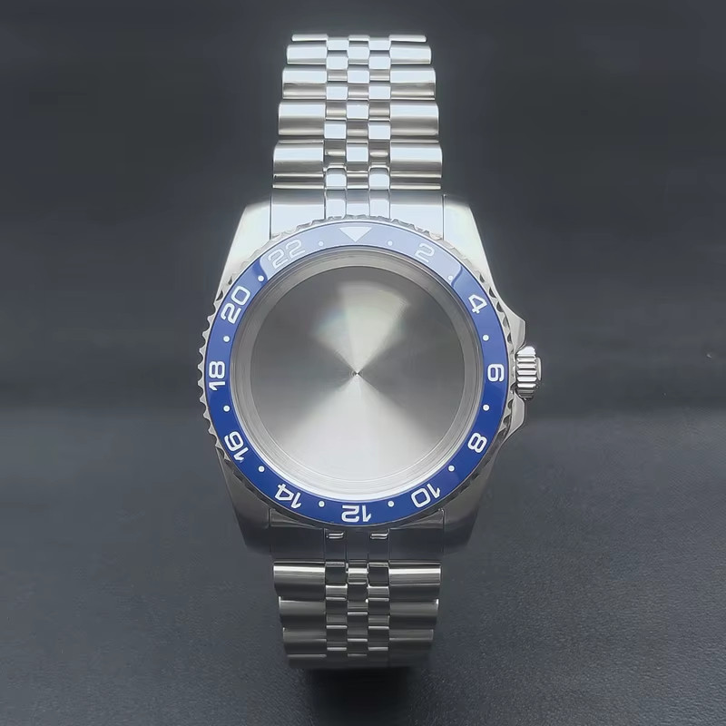 36Mm Silver Watch Case Sapphire Glass Fit NH35 NH36 ETA2824 2836 Miyota8215 DG28