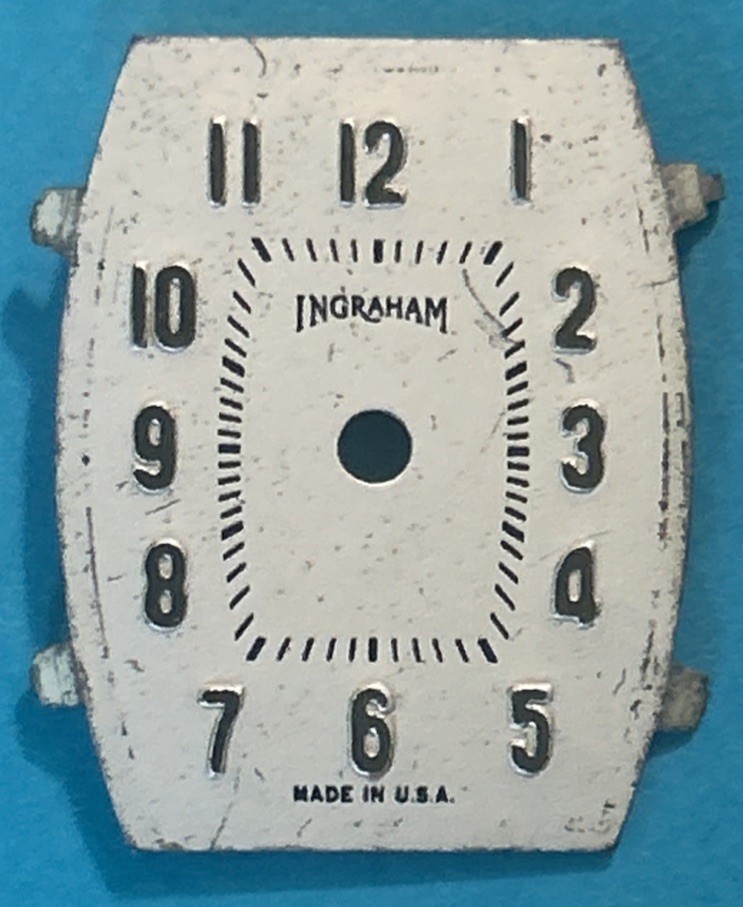 Vintage INGRAHAM Watch Replacement DIAL PART ONLY Made In U.S.A.