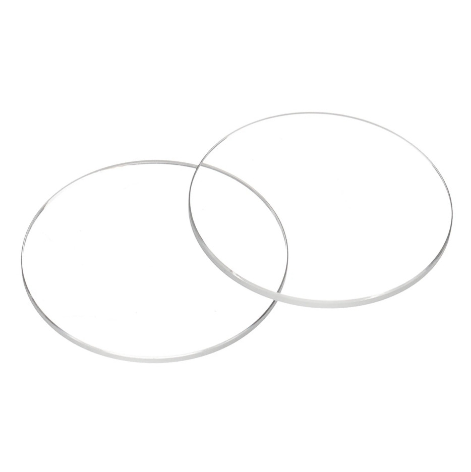 2pcs Watch Crystal Glass Lens 26mm x 1.0mm Beveled Edge Flat Glass Crystals Lens