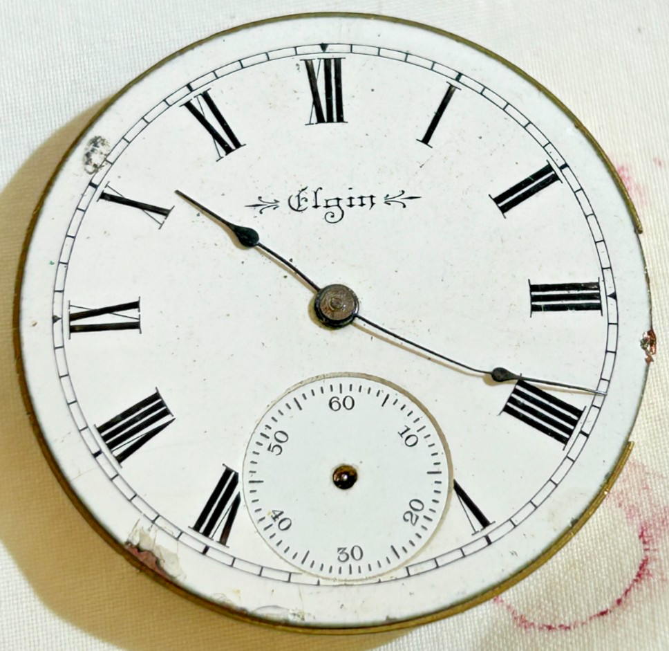 Antique Pocket Watch Movement And Dial Lot of 5 Elgin , Waltham, Illinois