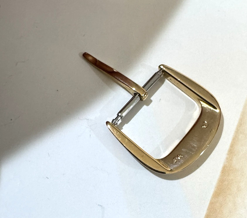 Franck Muller Watch Tang Buckle Clasp 15mm 750-18k YELLOW GOLD 3.9 grams SWISS