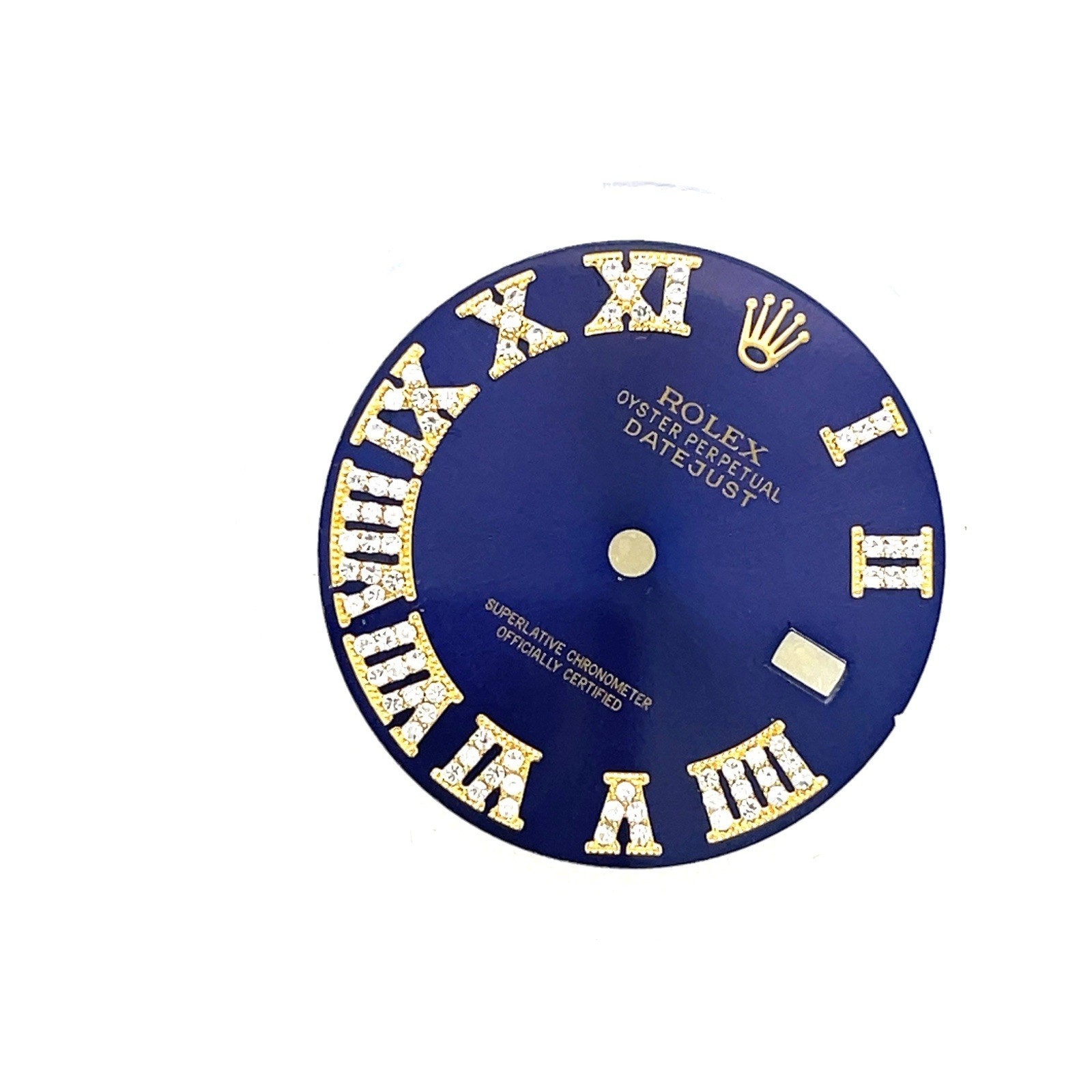 Rolex 36mm Custom Roman Blue Natural Diamond Dial for Datejust 36mm