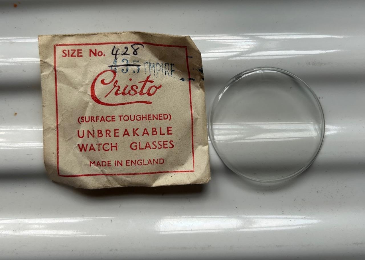 Vintage Cristo Empire Pocket/wrist Watch Glass-428=42.8MM – WATCHMAKERS SPARES