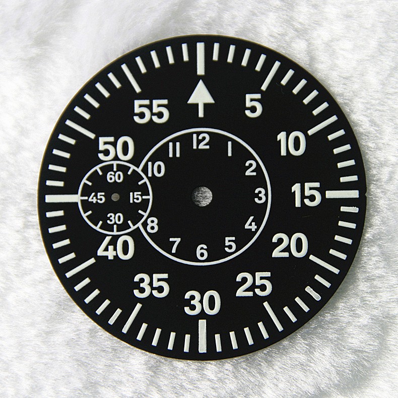 38.9 MM Watch Dial Green Luminous Watch Face Plate For ETA 6497 6498 6/9 o’clock