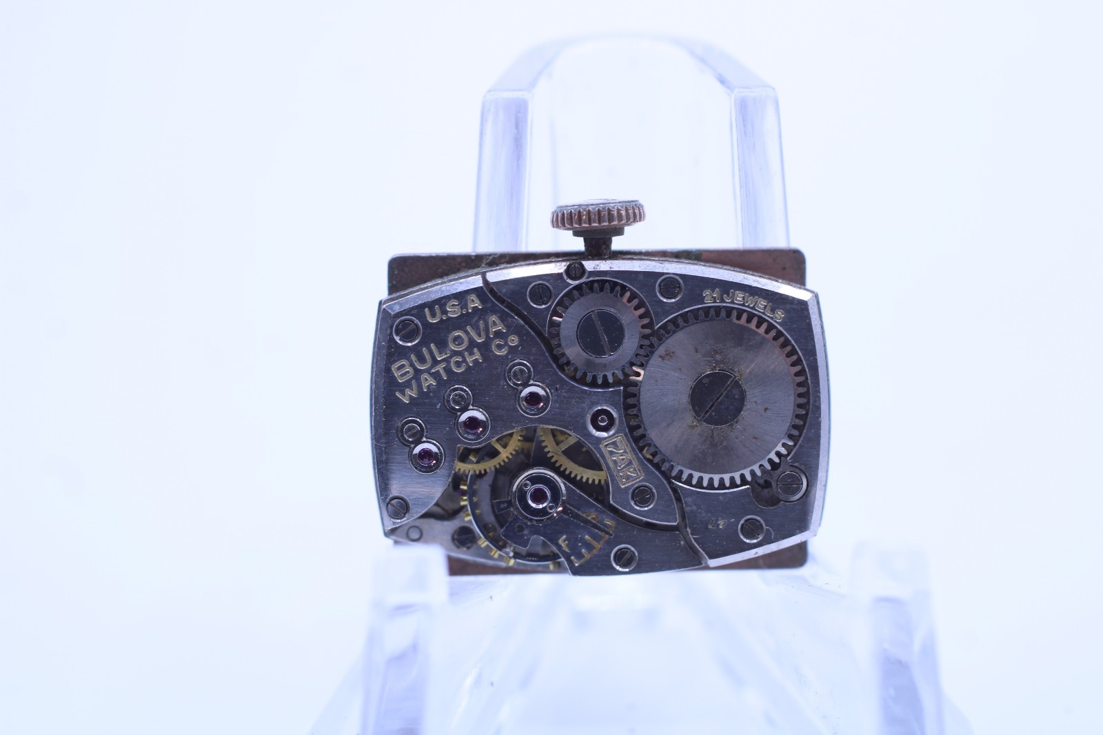 BULOVA CAL. 7 AK, 21j WRIST WATCH MOVEMENT FOR REPAIR (M7)