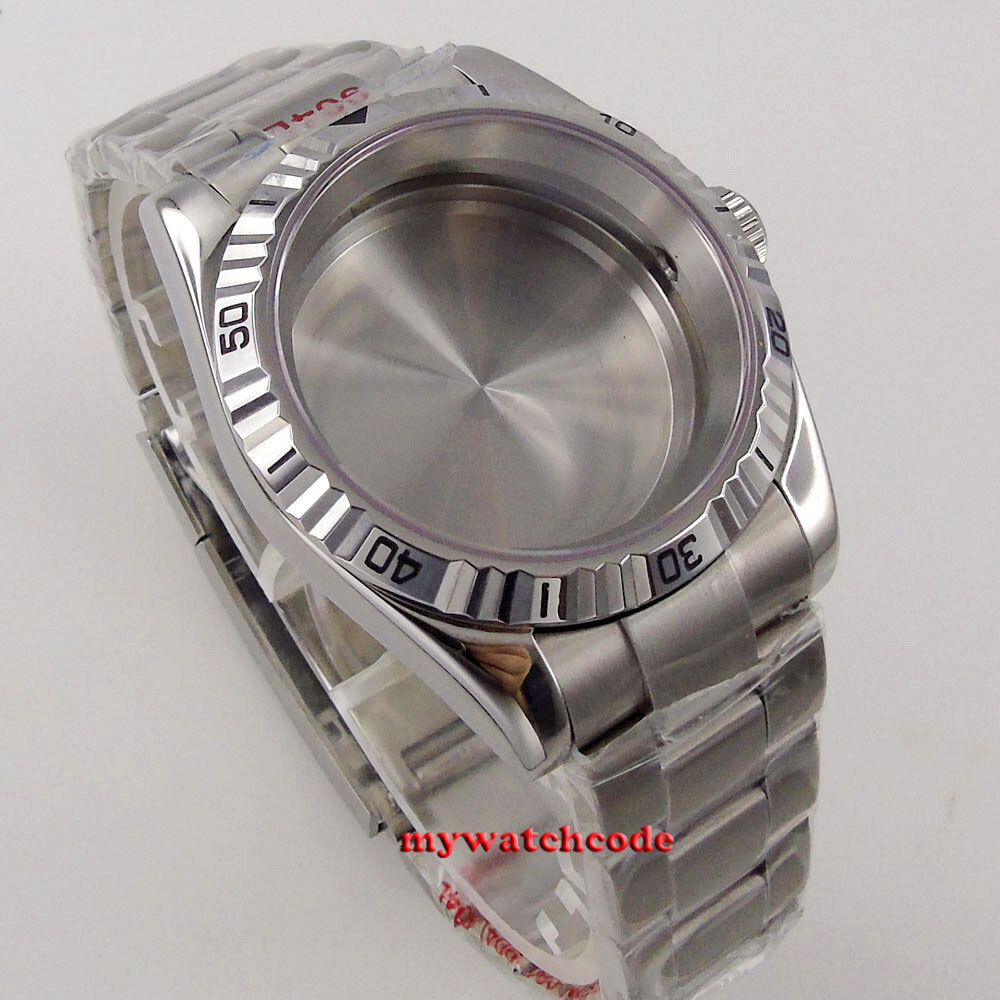 Fixed 39mm Sapphire Glass Automatic Watch Case Fit NH34A NH35A NH36A Movement