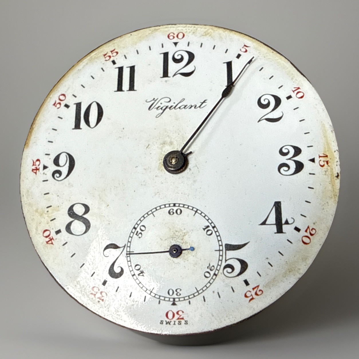 ✨⏱️ ANTIQUE SWISS POCKET WATCH MOVEMENT & DIAL – VIGILANT W.M.F. ⏱️✨