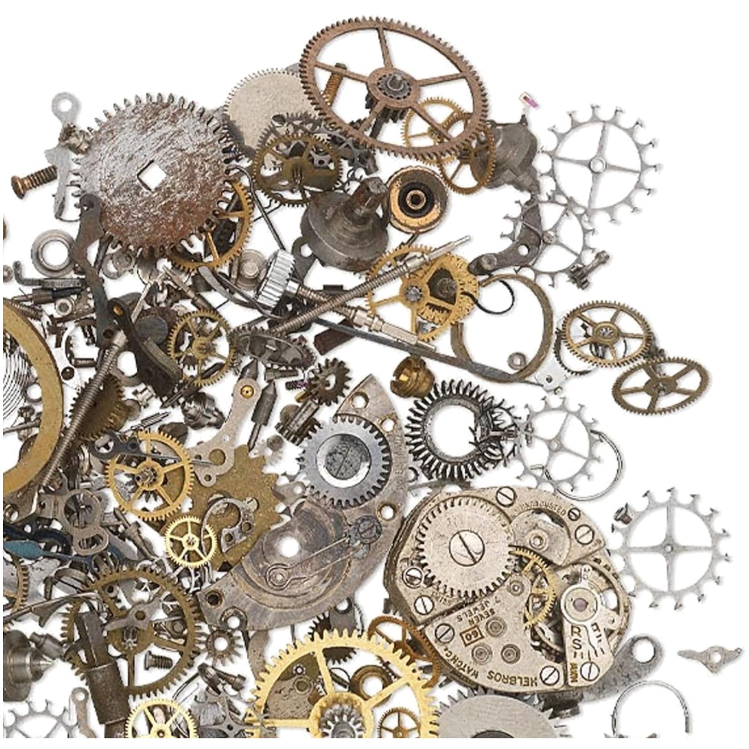 Mixed Metal Vintage Watch Components – 500+ Pieces