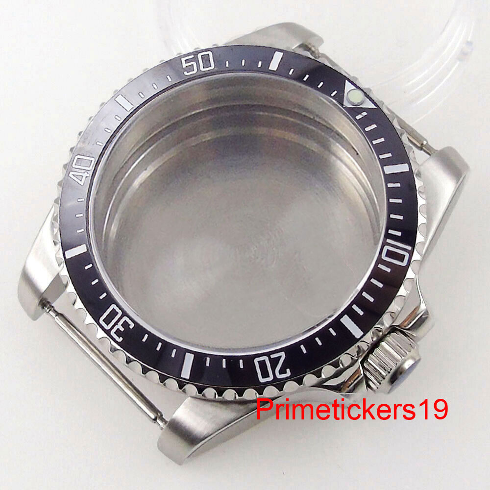 38mm/40mm Steel Watch Case Sapphire Rotating Bezel Fit NH35 NH36 ETA2824 PT5000