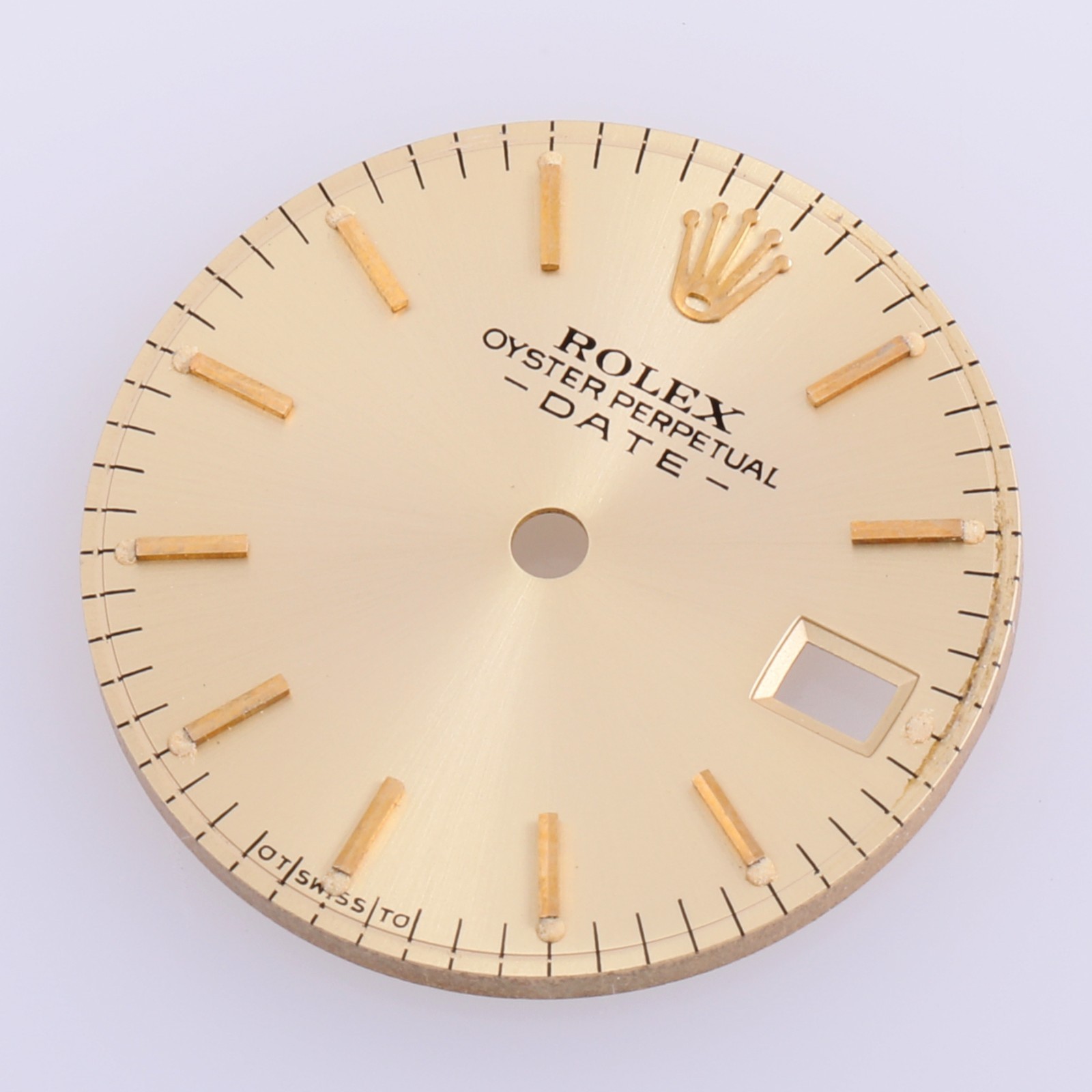 Rolex Lady Date 26mm Champagne Stick Dial T Swiss T 6917 69173 69178 #J46