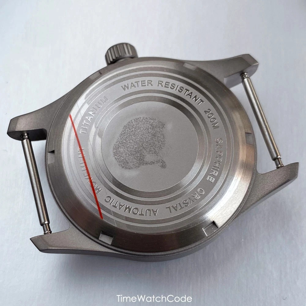 Titanium NH35 Pilot Watch Case 39mm for NH36/38 PT5000 ETA2824 SW200 Miyota8215