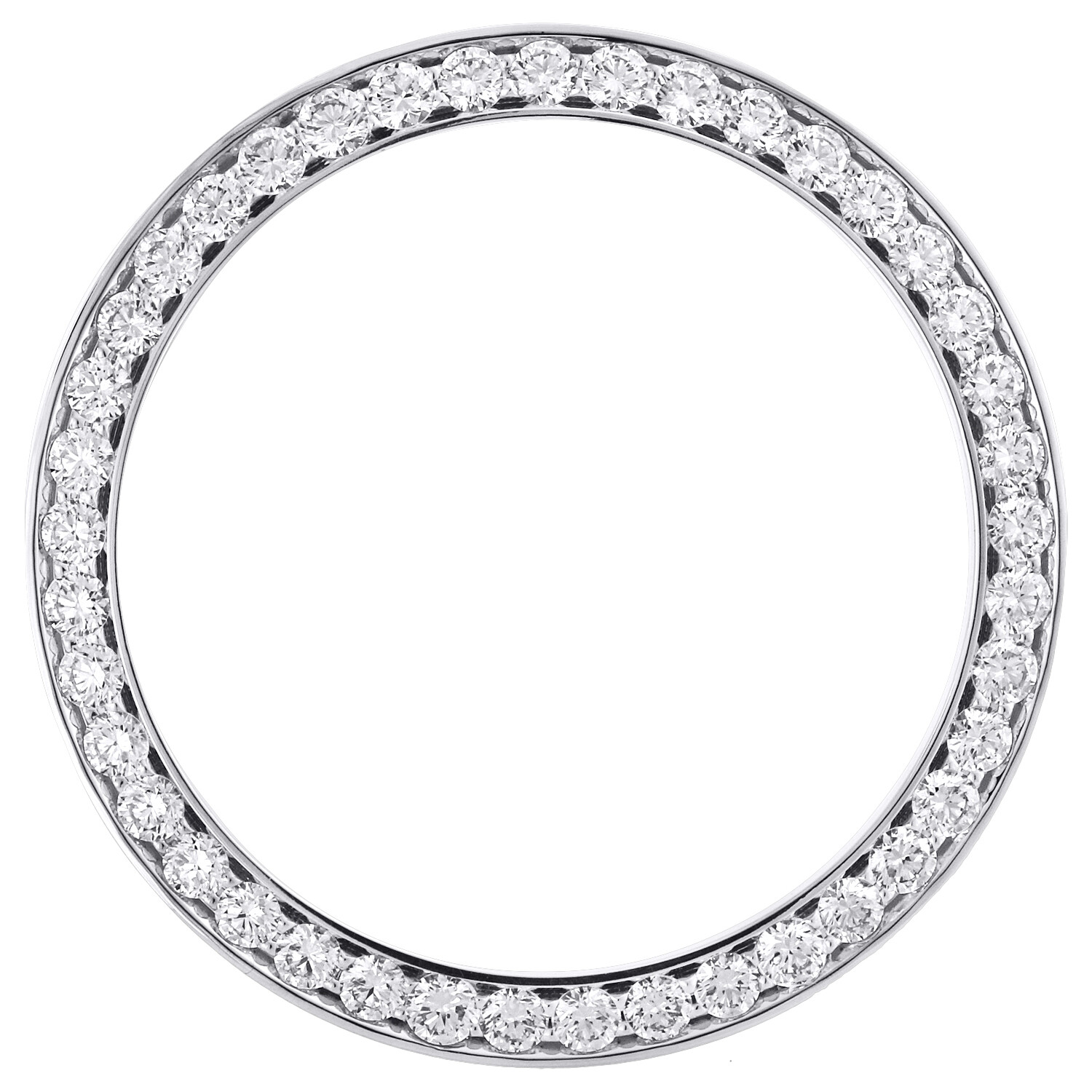 Genuine Round Diamond Watch Bezel 126300 DateJust 41 Rolex 7 Points 2.98 CT.