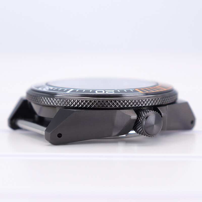 Modified Seiko Samurai 43.8mm Watch Cases Sapphire Glass For Seiko NH35 Movement