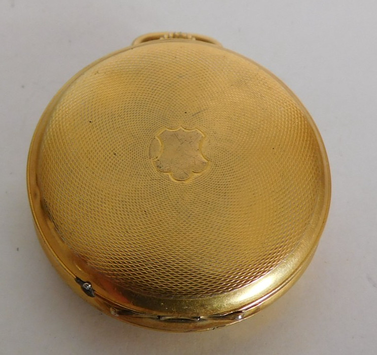 UT 6498 P.W. FOR PART or REPAIR NOT RUNNING CRYSTAL BEZEL MISSING. 17 JEWELS.