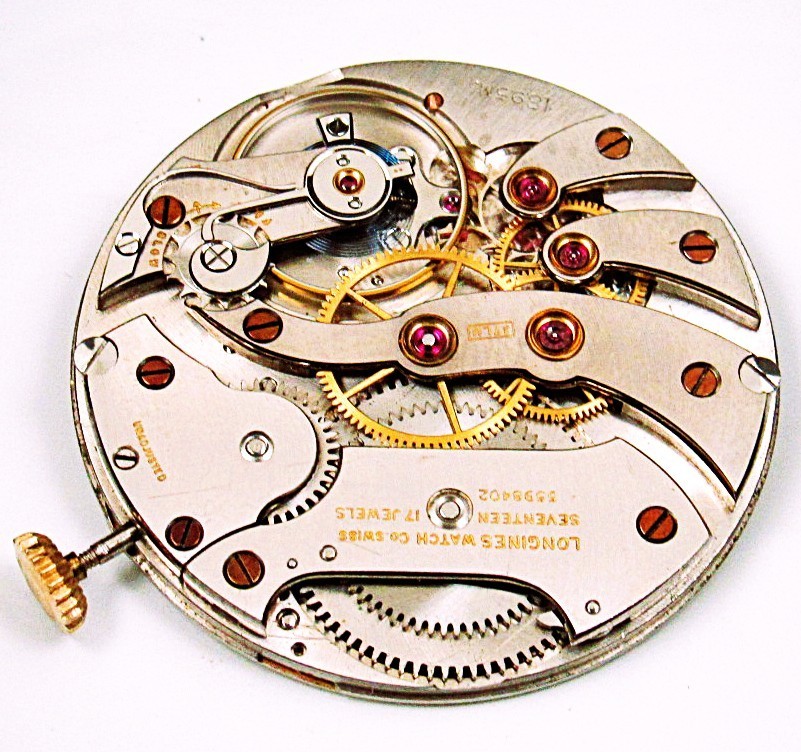 10s Longines Watch Co. Swiss Cal.17LU 18.95M HG Open Face Movement, Great Runner
