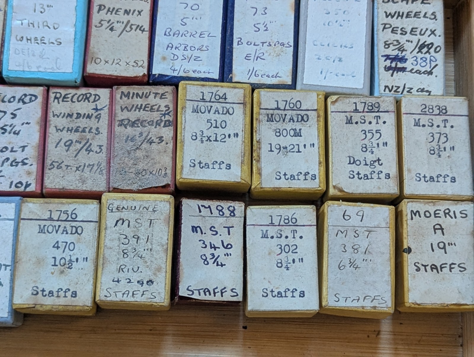 Watch Parts, New Old Stock in Boxes, Various Makes / Cals, Peseux, PUW etc #R609