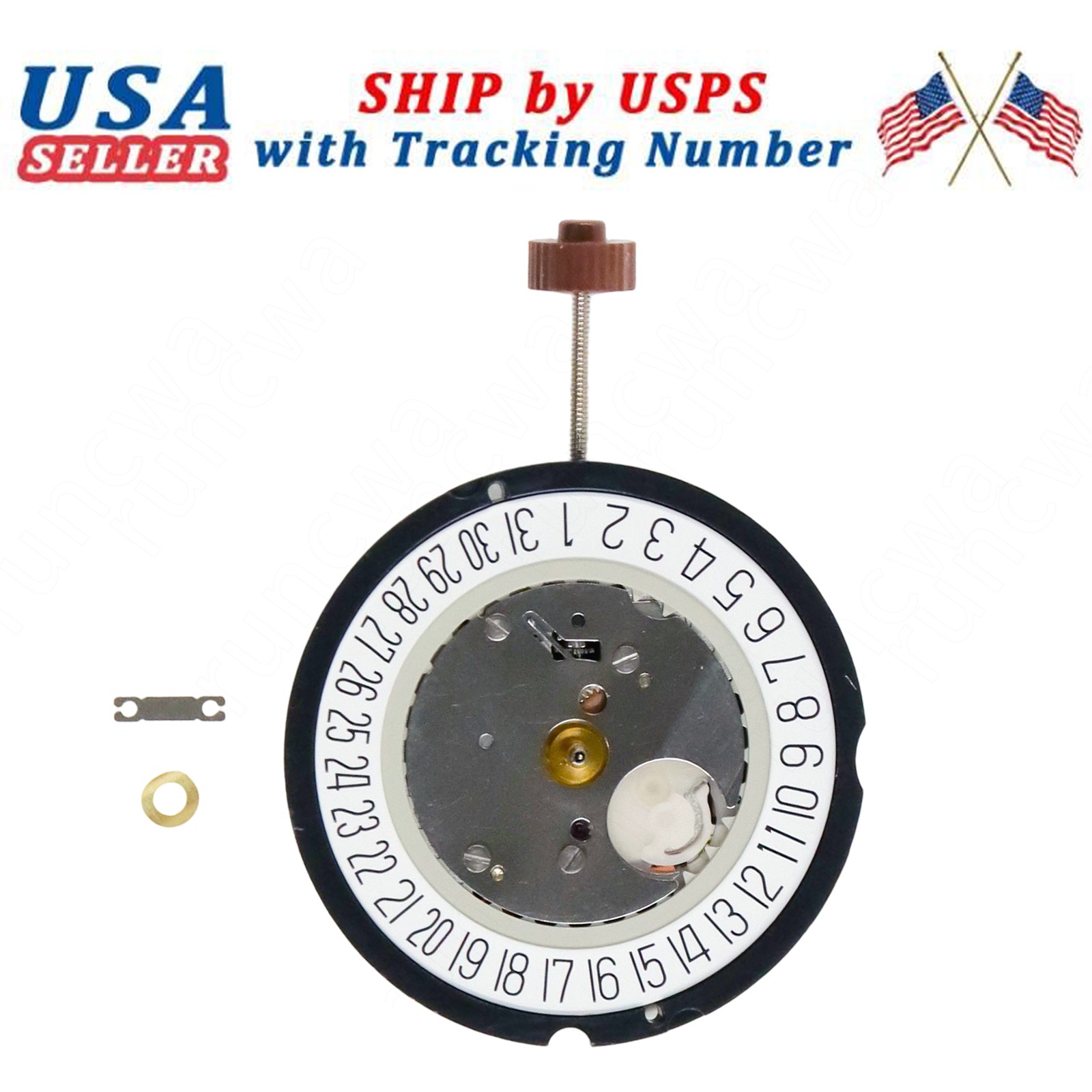 Replacement for Ronda Watch Movement 515 HCP2 3 Hands Date at 3 Swiss Made
