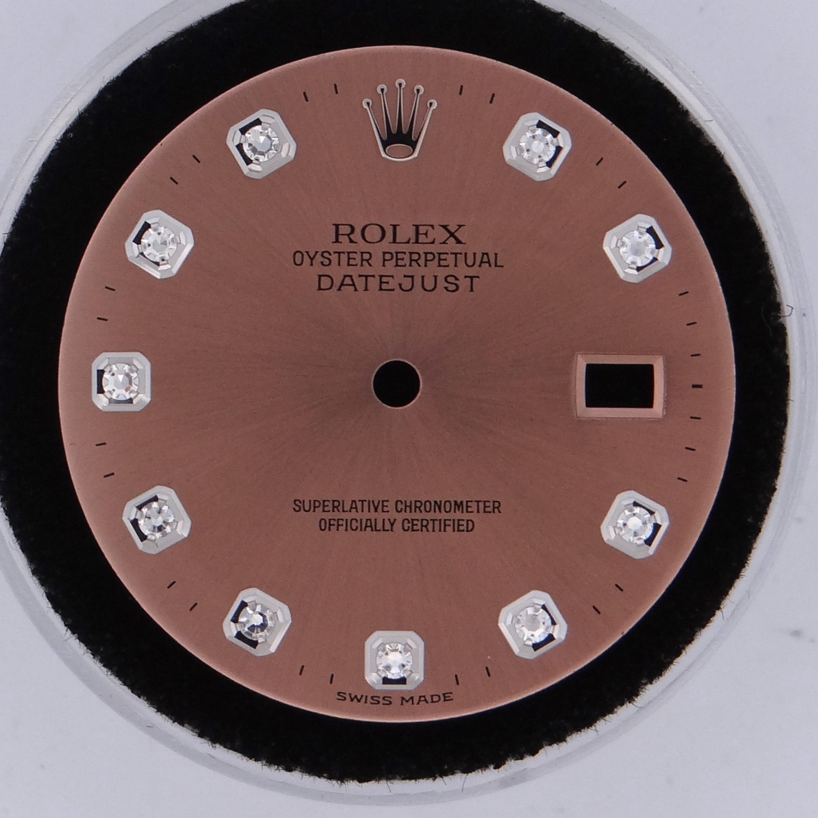 Rolex 36mm Datejust Original Salmon Diamond Dial Only 116234 116200