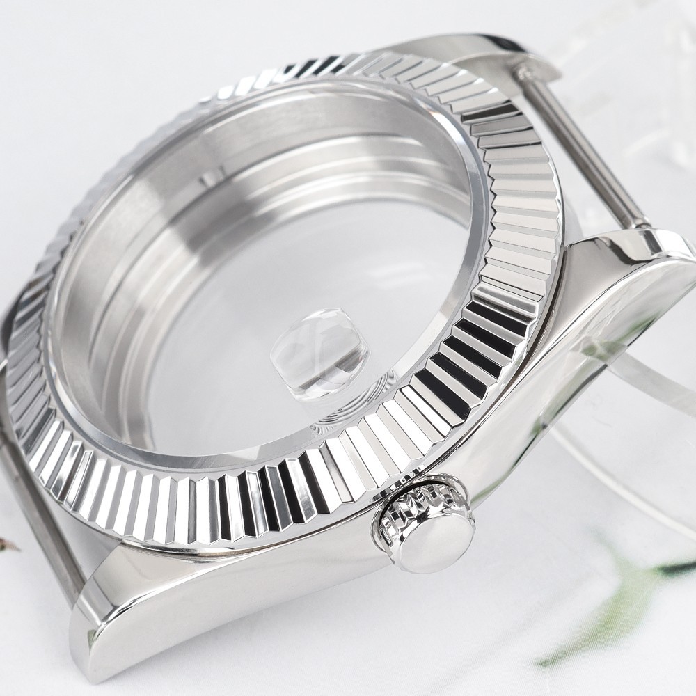 NH35 Oyster Watch Case 36mm/39mm Steel Layer Sapphire For Seiko NH35 Miyota 8215