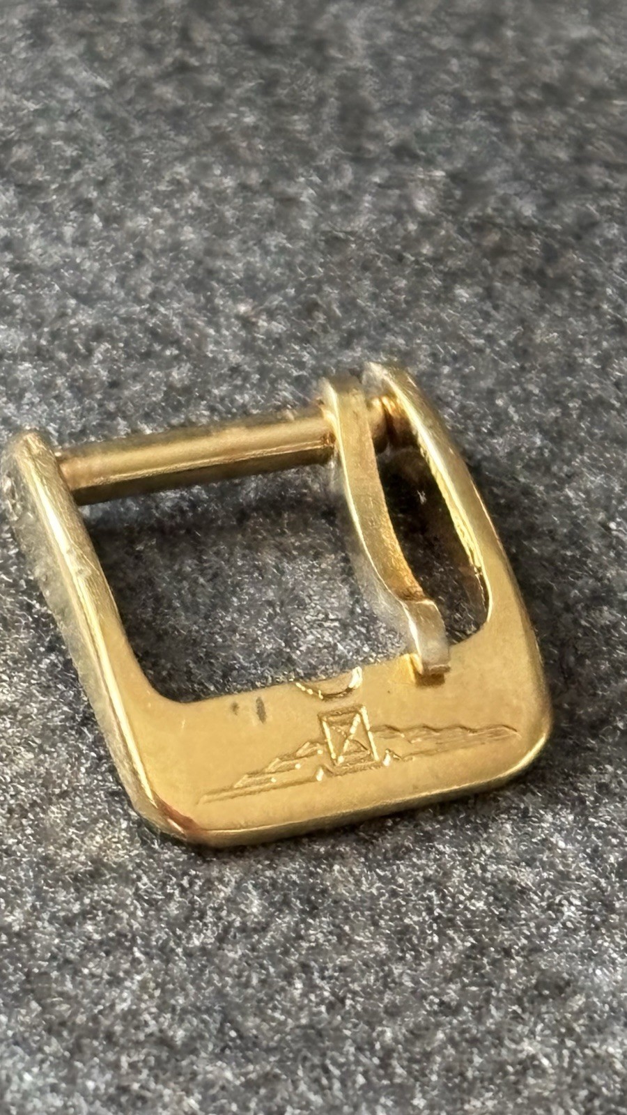 Longines Buckle 10mm Vintage Gold Steel Buckle Gold Original Strap