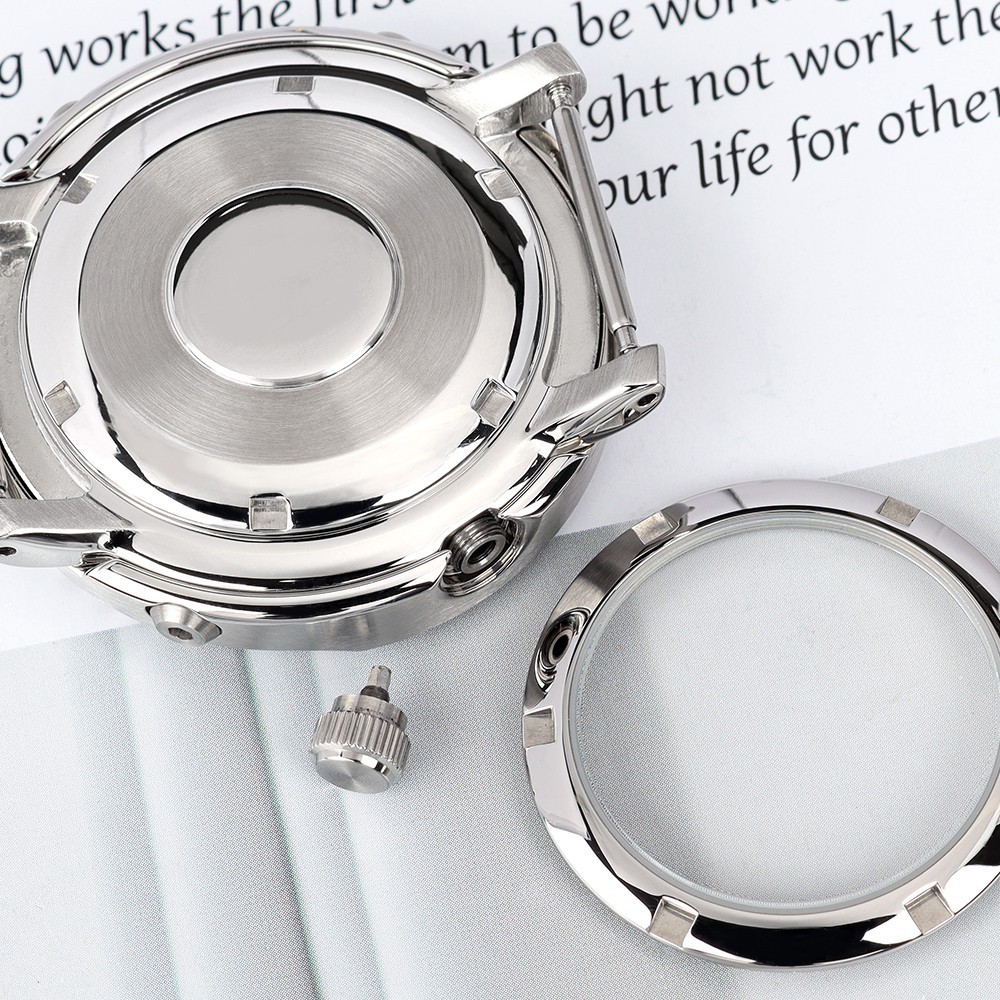 43.3mm Diver Watch Case Sapphire Luminous Bezel tuna Mod For Seiko NH35 Movement